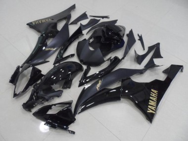 08-16 Black with Gold Sticker YZF R6 Motorcycle Fairings