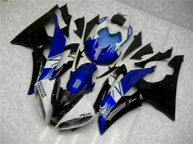 08-16 Blue Black YZF R6 Full Motorcycle Fairing Kits