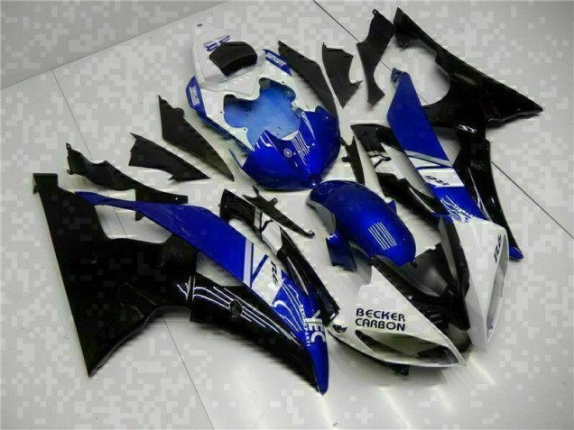 08-16 Blue Black YZF R6 Full Motorcycle Fairing Kits