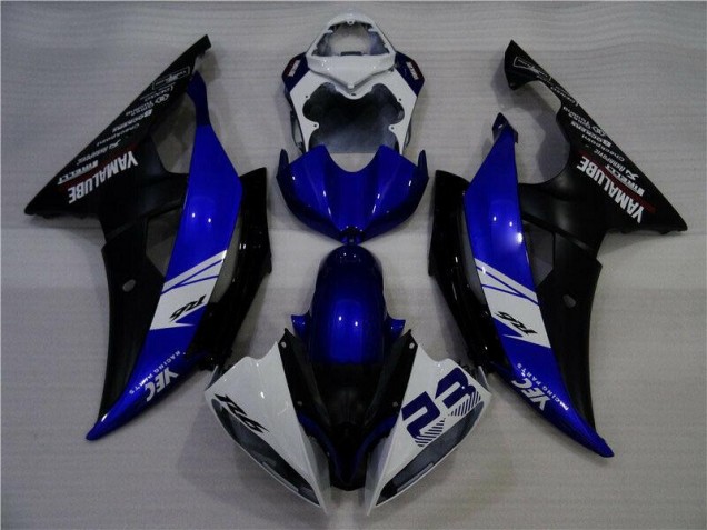 08-16 Blue White Black YEC 23 YZF R6 Motorcycle Fairings