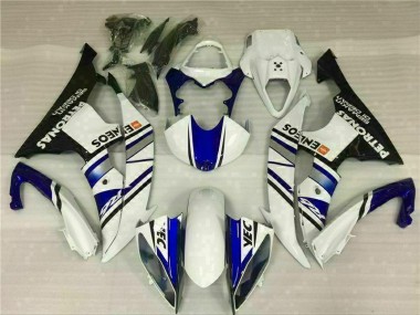 08-16 Blue White Blue White ENEOS YZF R6 Motorcycle Fairing