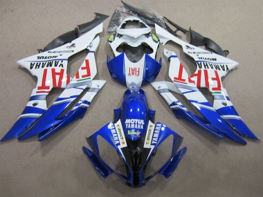 08-16 Blue White Motul Red Fiat YZF R6 Motorcycle Fairings