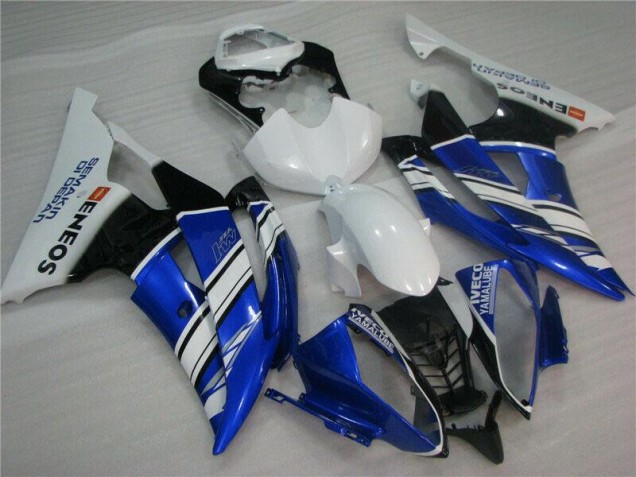 08-16 Blue White YZF R6 Motorcycle Fairings