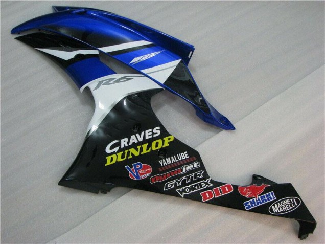 08-16 Blue YZF R6 Motorcycle Fairings