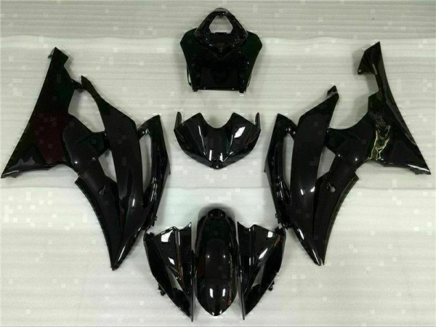 08-16 Glossy Black YZF R6 Motorcycle Fairings