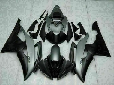 08-16 Grey Black YZF R6 Motorcycle Fairings