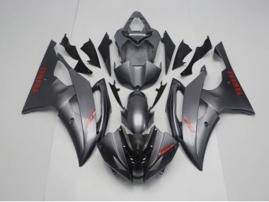 08-16 Matte Black Grey YZF R6 Motorcycle Fairings