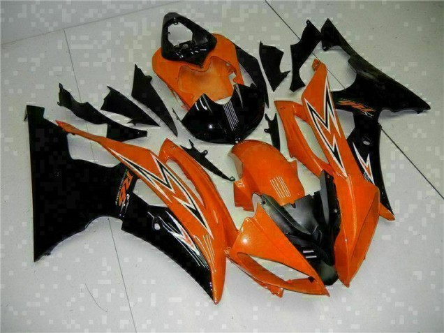 08-16 Orange Black YZF R6 Motorcycle Fairings