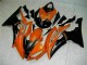 08-16 Orange Black YZF R6 Motorcycle Fairings