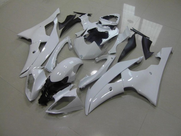 08-16 Pearl White No Decals YZF R6 Motorcycle Fairings