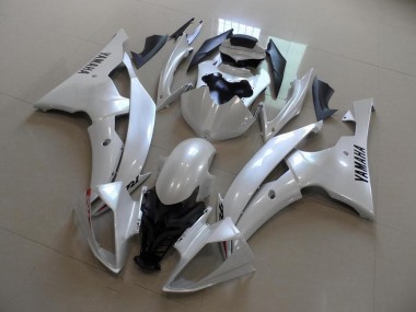 08-16 Pearl White OEM Style YZF R6 Motorcycle Fairings