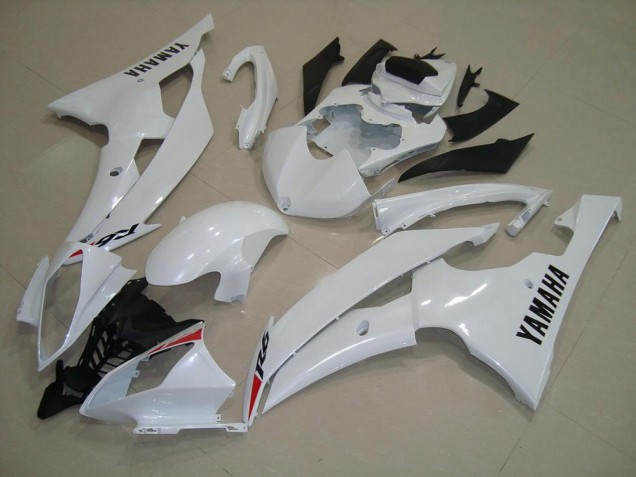 08-16 Pearl White YZF R6 Motorcycle Bodywork