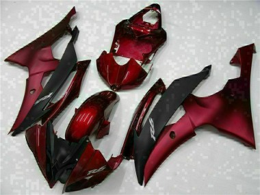 08-16 Red Black YZF R6 Motorcycle Bodywork