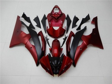 08-16 Red Black YZF R6 Motorcycle Fairing