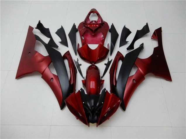 08-16 Red Black YZF R6 Motorcycle Fairing