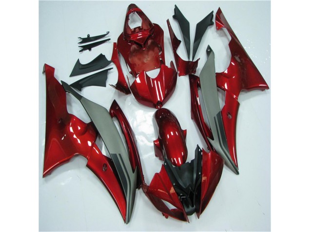 08-16 Red Grey YZF R6 Motorcycle Fairings