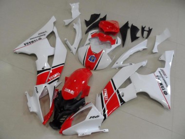 08-16 Red White OEM Style YZF R6 Motorcycle Fairings