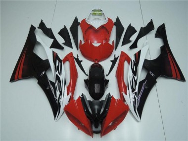 08-16 Red White YZF R6 Motorcycle Fairing