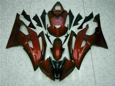 08-16 Red YZF R6 Motorcycle Fairings