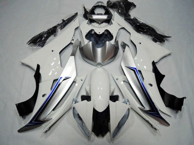 08-16 White Black Blue YZF R6 Motorcycle Fairings