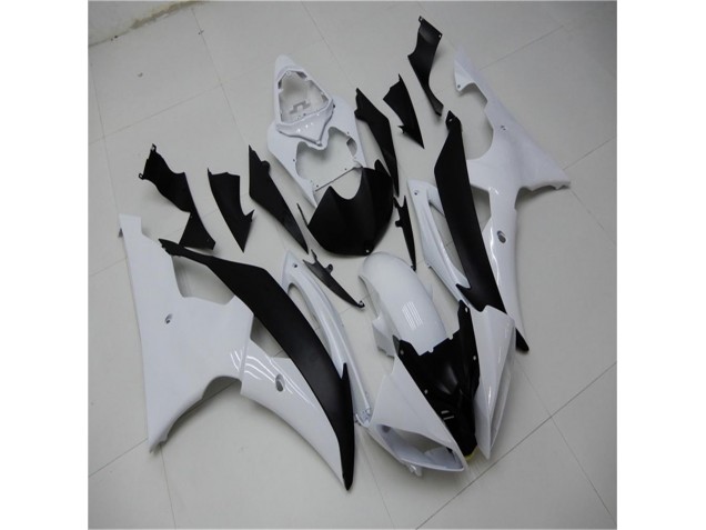 08-16 White Black YZF R6 Motorcycle Fairing & Bodywork