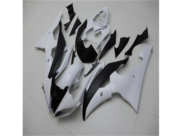 08-16 White Black YZF R6 Motorcycle Fairing & Bodywork