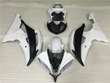 08-16 White Black YZF R6 Motorcycle Fairing & Bodywork