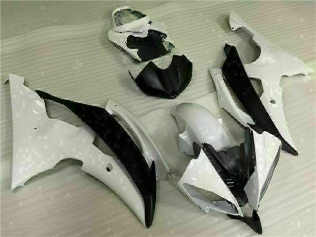 08-16 White Black YZF R6 Motorcycle Fairing Kits & Plastic