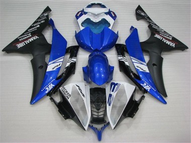 08-16 White Blue Black YZF R6 Motorcycle Fairings