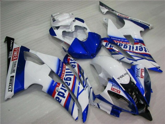 08-16 White Blue Sterilgarda Volvo YZF R6 Motorcycle Fairings