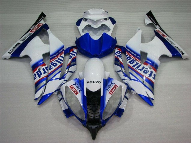 08-16 White Blue Sterilgarda Volvo YZF R6 Motorcycle Fairings