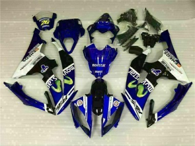 08-16 White Blue YZF R6 Motorcycle Fairing