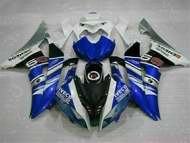 08-16 White Blue YZF R6 Motorcycle Fairings