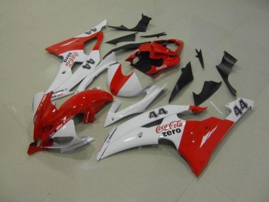 08-16 White Red Coca Cola Zero 44 YZF R6 Motorcycle Fairings