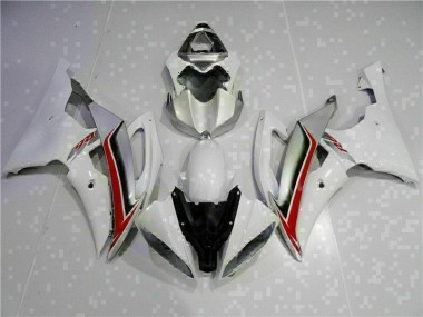 08-16 White YZF R6 Motorcycle Fairing