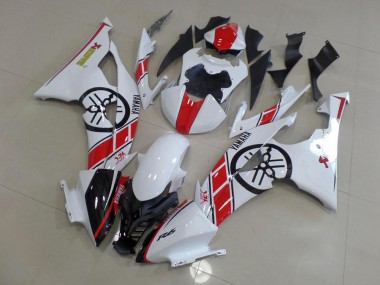 08-16 White with Big Yamaha Logo YZF R6 Motorcycle Fairings