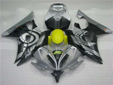 08-16 Yellow Black Silver YZF R6 Motorcycle Fairings