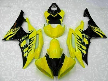 08-16 Yellow Black YZF R6 Motorcycle Fairing