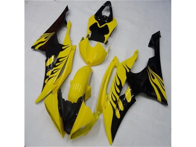 08-16 Yellow Black YZF R6 Motorcycle Fairings