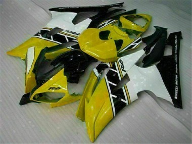 08-16 Yellow White YZF R6 Motorcycle Fairings