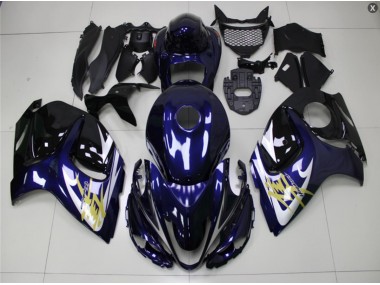 08-19 Blue Gold GSXR 1300 Hayabusa Motorcycle Fairings