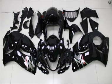 08-19 Glossy Black GSXR 1300 Hayabusa Motorcycle Fairings