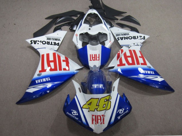 09-11 Blue White Fiat 46 YZF R1 Motorcycle Fairings