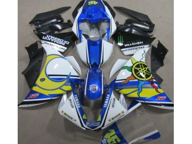 09-11 Blue White Yellow 46 YZF R1 Motorcycle Fairings