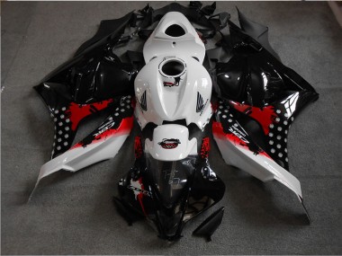 09-12 Black White Red CBR600RR Motorcycle Fairings