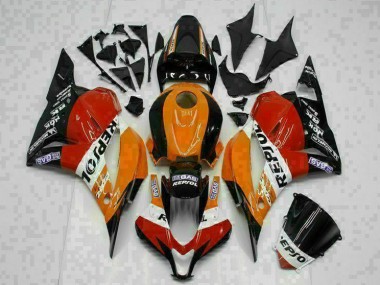 09-12 Orange Repsol CBR600RR Motorcycle Fairings