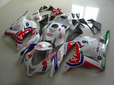 09-12 Red White Pata CBR600RR Motorcycle Fairings