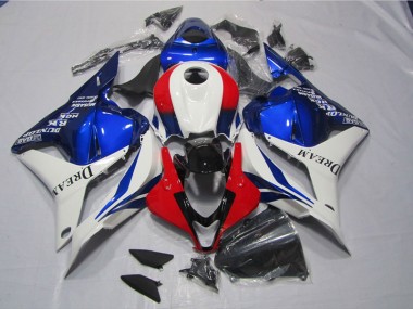 09-12 White Blue Red DREAM CBR600RR Motorcycle Fairing