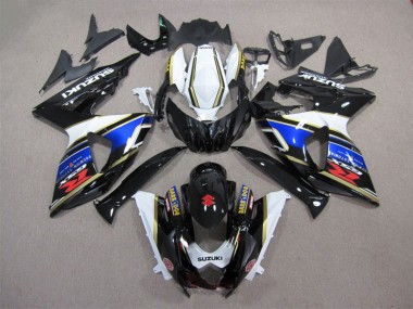 09-16 Black Blue White Dark Dog GSXR 1000 Motorcycle Fairings