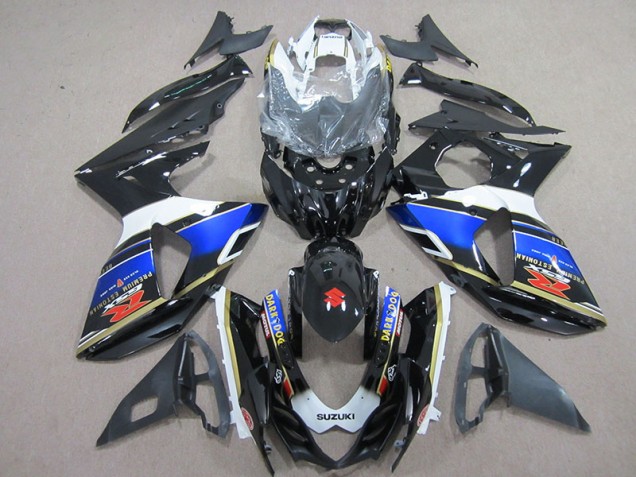 09-16 Black Dark Dog GSXR 1000 Motorcycle Fairings